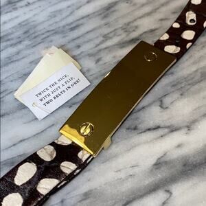 Women's Pink  & Animal Pattern Talbots Reversible Belt